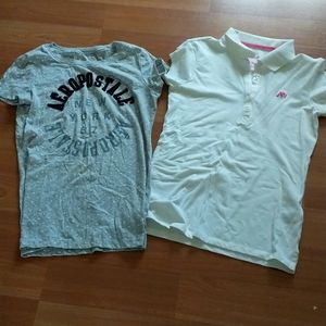 Aeropostale women's medium Polo and t-shirts